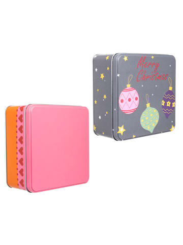 Hollybell Weihnachtsdose - (L)15 x (B)15 x (H)6,5 cm (Überraschungsprodukt)