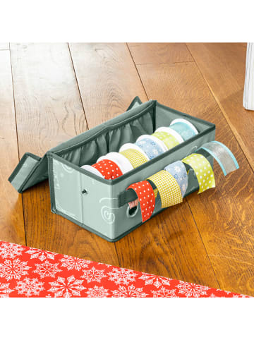 Profiline Geschenkband-Aufbewahrungsbox in Grün - (B)29 x (H)15 x (T)12 cm