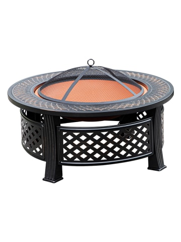 Profigarden Feuerschale in Schwarz - (H)45 x Ø 81 cm