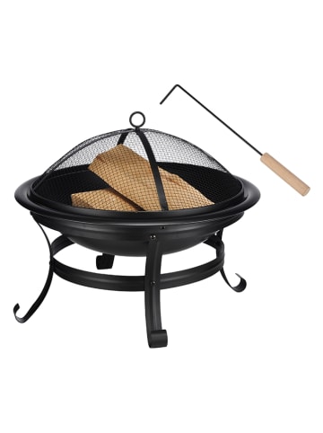 Profigarden Feuerschale in Schwarz - (H)56 x Ø 48 cm