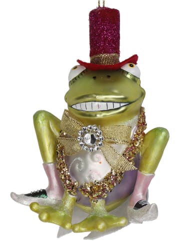 Kersten Christbaumkugel ''Frog Groom'' in Grün - (H)12 cm