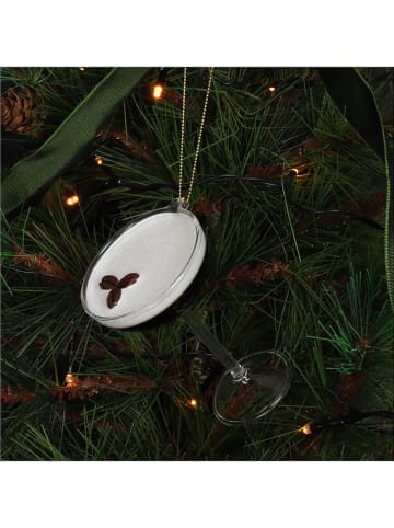 Kersten Kerstboomversiering "Martini Espresso" bruin - (H)9 cm