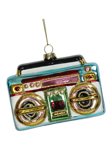 Kersten Kerstboomversiering "Ghetto Blaster" meerkleurig - (B)10 cm