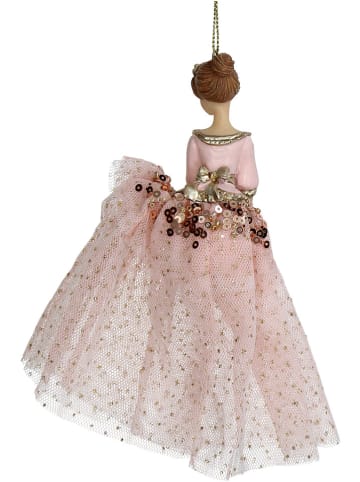 Kersten Kerstboomversiering "Lady" lichtroze - (H)15,6 cm