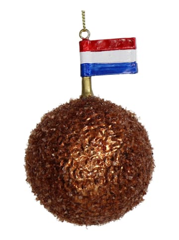 Kersten Kerstboomversiering "Bitterbal" bruin - Ø 9 cm