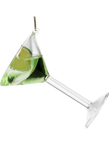 Kersten Christbaumkugel ''Cocktail'' in Grün - (H)9,7 cm