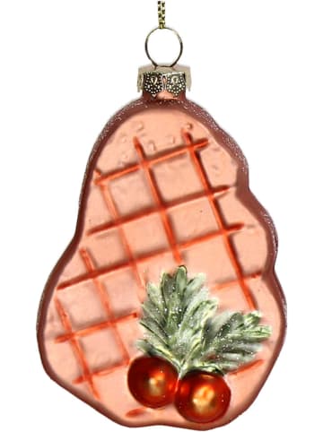 Kersten Christbaumkugel ''Grilled Meat'' in Hellbraun - (H)9 cm
