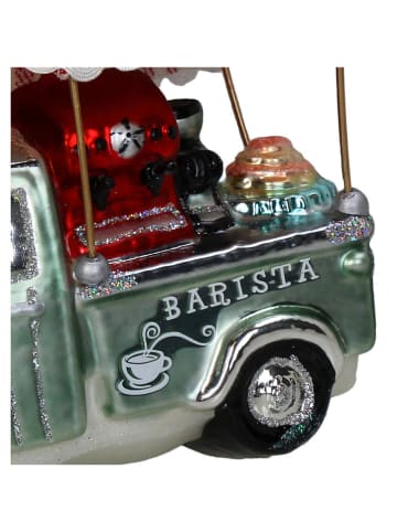 Kersten Kerstboomversiering "Barista Car" meerkleurig - (H)14 cm