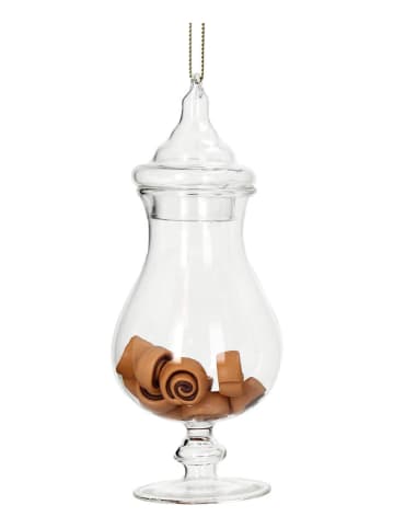 Kersten Baumschmuck "Cinnamon Roll Jar" in Ohne Farbe/ Braun - (H)13 cm