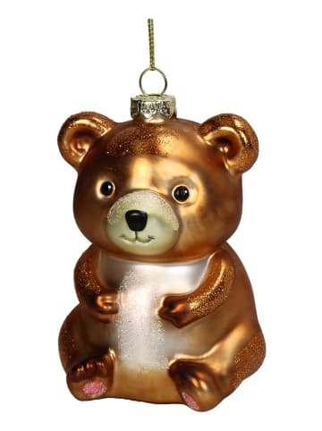 Kersten Ozdoba choinkowa "Teddy Bear" w kolorze brązowym - wys. 10,4 cm