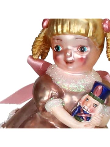 Kersten Kerstboomversiering "Vintage Doll" meerkleurig - (H)12 cm