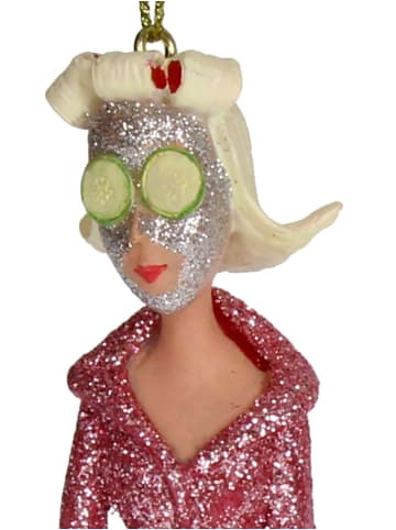 Kersten Kerstboomversiering "Wellness Girl" meerkleurig - (H)12,7 cm