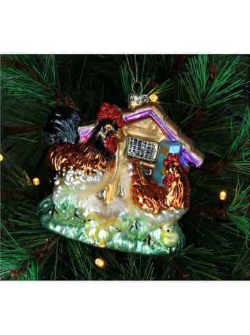 Kersten Baumschmuck "Chicken Coop" in Bunt - (H)12 cm