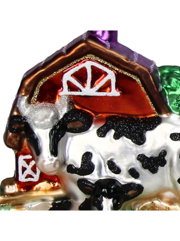 Kersten Kerstboomversiering "Cow Farm" meerkleurig - (H)13 cm