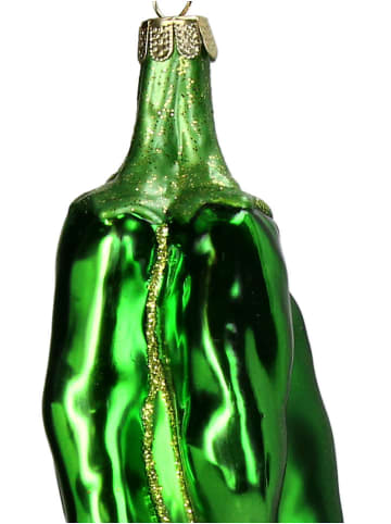 Kersten Kerstboomversiering "Chili Pepper" groen - (H)14,6 cm