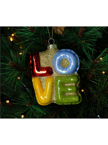 Kersten Kerstboomversiering "Love" meerkleurig - (H)8,9 cm