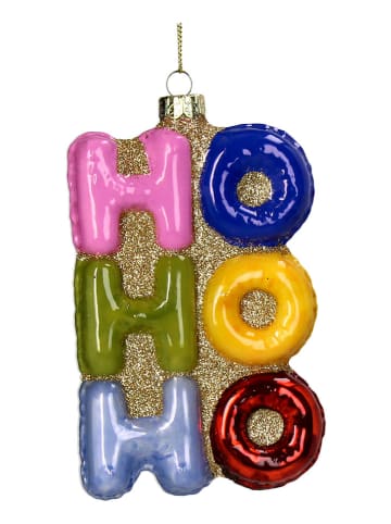 Kersten Baumschmuck "Ho Ho Ho" in Bunt - (H)12,7 cm 