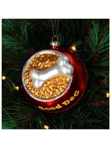 Kersten Ozdoba choinkowa "Good Dog" w kolorze czerwonym - wys. 11 cm