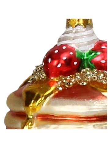 Kersten Ozdoba choinkowa "Pancake Stack" ze wzorem - wys. 10 cm