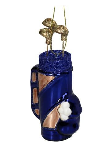 Kersten Baumschmuck "Golf Bag" in Dunkelblau - (H)13 cm 