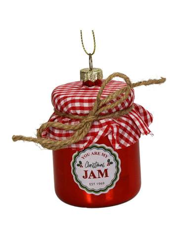 Kersten Ozdoba choinkowa "Christmas Jam" w kolorze czerwonym - wys. 9,5 cm