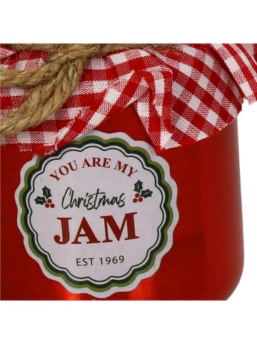 Kersten Ozdoba choinkowa "Christmas Jam" w kolorze czerwonym - wys. 9,5 cm