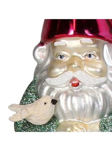 Kersten Kerstboomversiering "Garden Gnome" meerkleurig - (H)16 cm