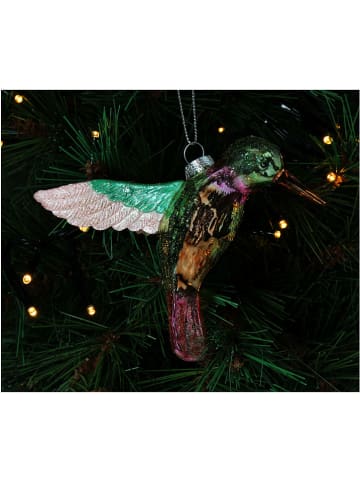 Kersten Kerstboomversiering "Hummingbird" meerkleurig - (H)9,5 cm