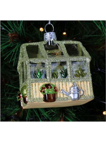Kersten Ozdoba choinkowa "Small Greenhouse" ze wzorem - wys. 7,5 cm