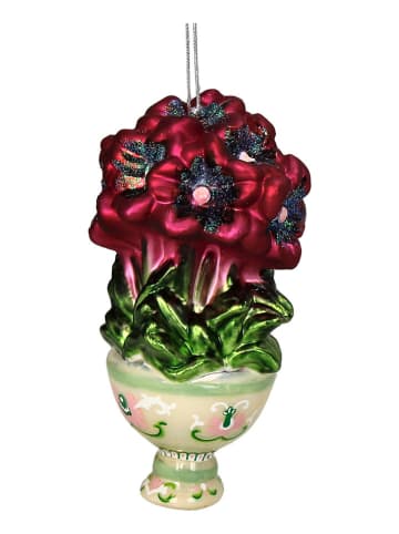 Kersten Ozdoba choinkowa "Hibiscus" ze wzorem - wys. 12,5 cm