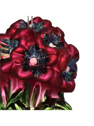 Kersten Ozdoba choinkowa "Hibiscus" ze wzorem - wys. 12,5 cm