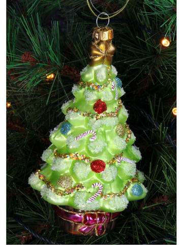 Kersten Kerstboomversiering "Christmas Tree" groen - (H)15 cm