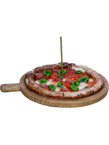 Kersten Kerstboomversiering "Italian Pizza" meerkleurig - Ø 10,4 cm