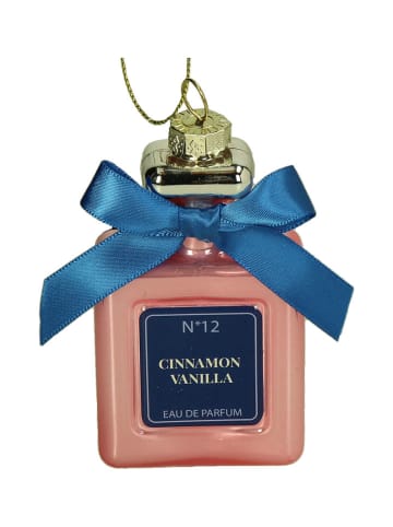 Kersten Kerstboomversiering "Perfume Bottle" lichtroze - (H)8,9 cm
