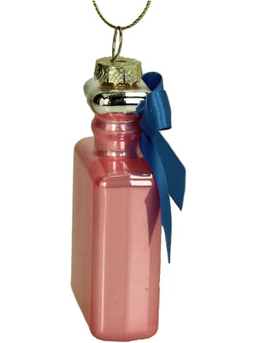 Kersten Kerstboomversiering "Perfume Bottle" lichtroze - (H)8,9 cm