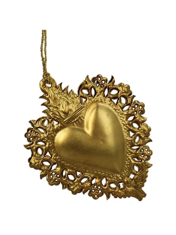 Kersten Baumschmuck "Burning Heart" in Gold - (H)13 cm 