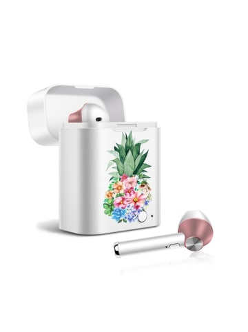 SmartCase Słuchawki douszne Bluetooth w kolorze białym ze wzorem