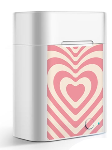 SmartCase Bluetooth-In-Ear-Kopfhörer in Rosa/ Creme