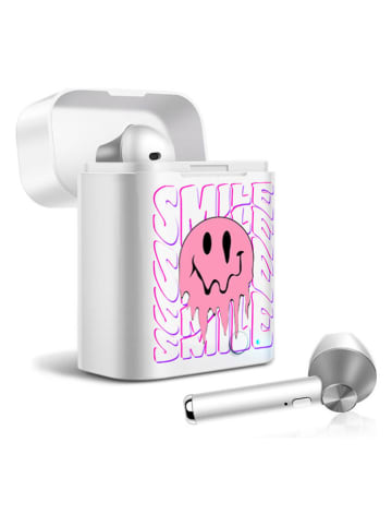 SmartCase Słuchawki douszne Bluetooth "Smile" w kolorze srebrno-różowym