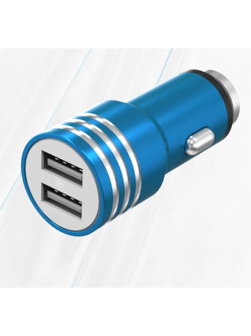 SmartCase Ladegerät für Zigarettenanzünder in Blau - 2.600 mAh