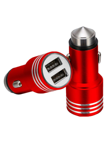 SmartCase Ladegerät für Zigarettenanzünder in Rot - 2.600 mAh