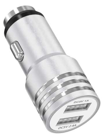 SmartCase Ladegerät für Zigarettenanzünder in Silber - 2.600 mAh