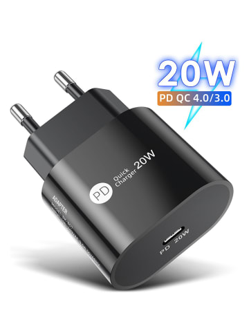 SmartCase Wtyczka USB typu C w kolorze czarnym do gniazdka sieciowego
