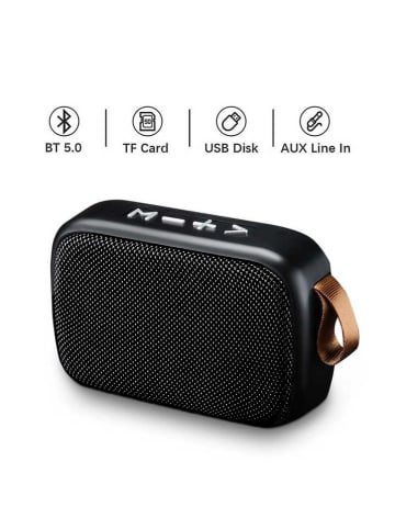 SmartCase Mini głośnik Bluetooth w kolorze czarnym - 11 x 8 x 4 cm