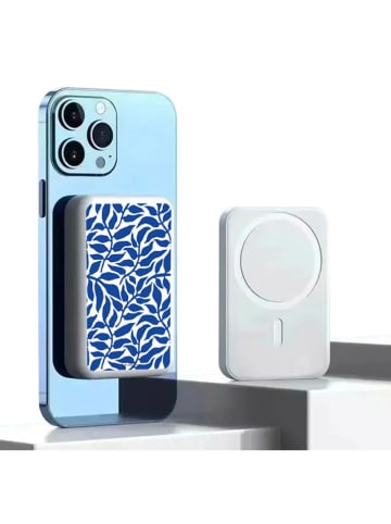 SmartCase Powerbank in Blau/ Weiß - 10.000 mAh