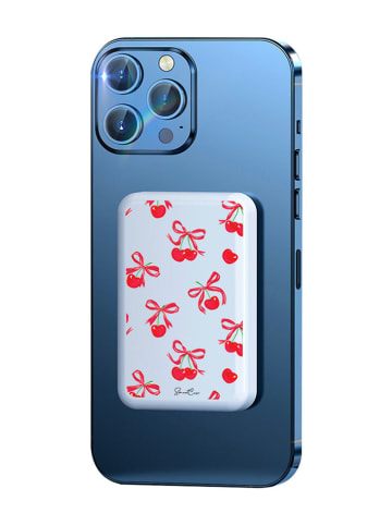 SmartCase Powerbank w kolorze biało-czerwonym - 10.000 mAh