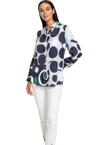 Heine Blouse donkerblauw/wit