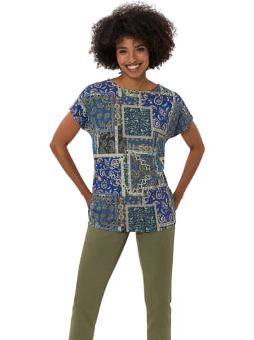 Heine Shirt in Blau/ Grün