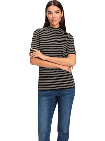 Heine Sweter w kolorze czarno-szarobrązowym