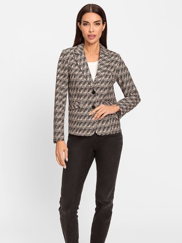 Heine Blazer in Taupe/ Schwarz